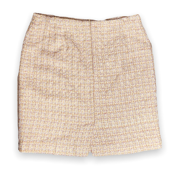 Boston Proper Pink Metallic Eyelash Tweed Knit Pencil Skirt Size 8 - Picture 4 of 4